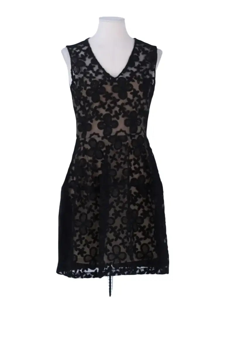 Robe Maje Noir en Coton, taille M - Seconde Main