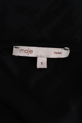 Robe Maje Noir en Coton