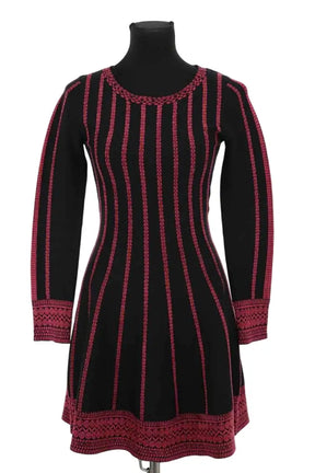 Robe Maje Noir en Coton, taille S - Seconde Main