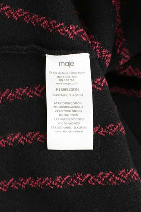 Robe Maje Noir en Coton