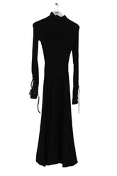 Robe Maje Noir en Coton, taille S - Seconde Main