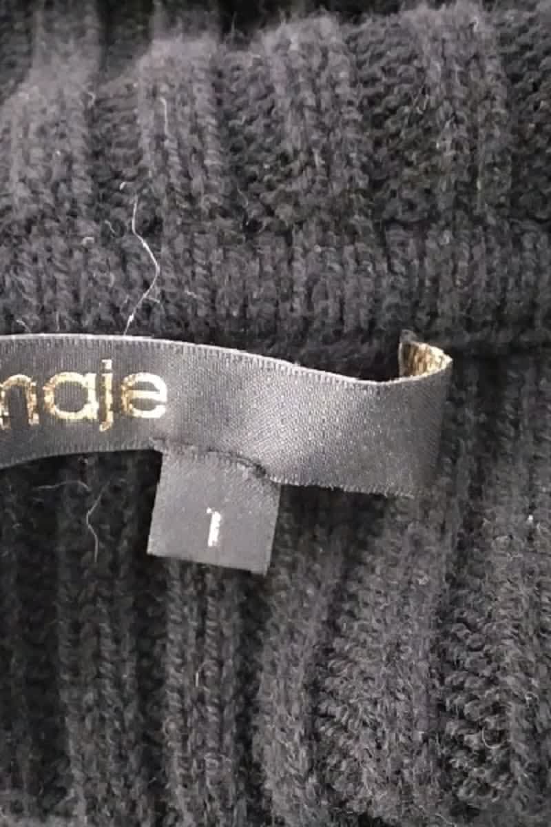 Robe Maje Noir en Coton