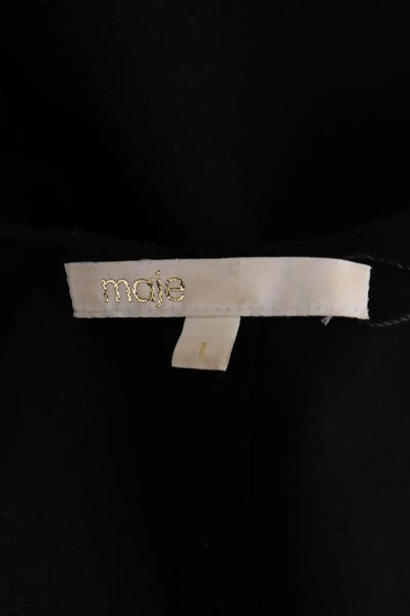 Robe Maje Noir en Coton