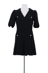 Robe Maje Noir en Coton, taille S - Seconde Main