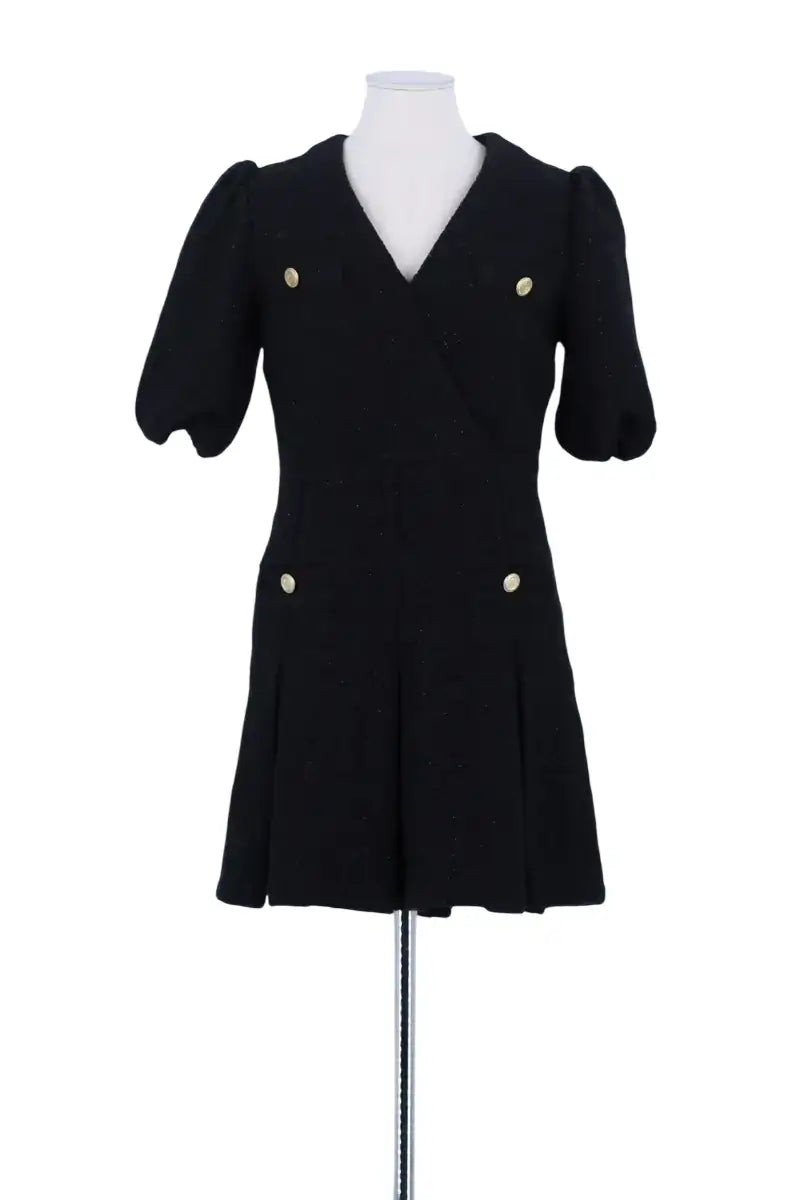 Robe Maje Noir en Coton, taille S - Seconde Main