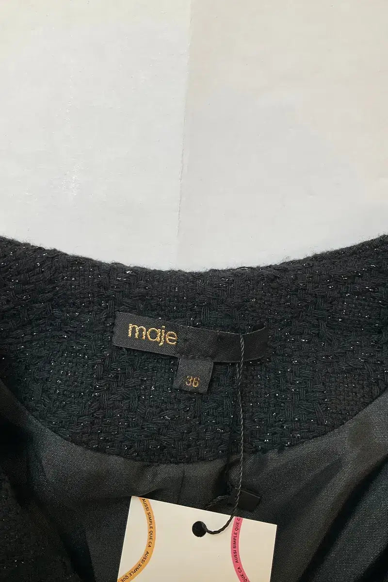 Robe Maje Noir en Coton