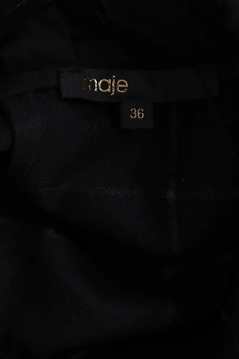 Robe Maje Noir en Coton