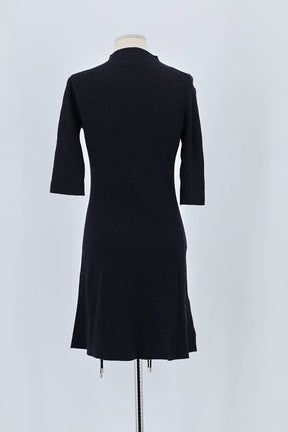 Robe Maje Noir en Laine