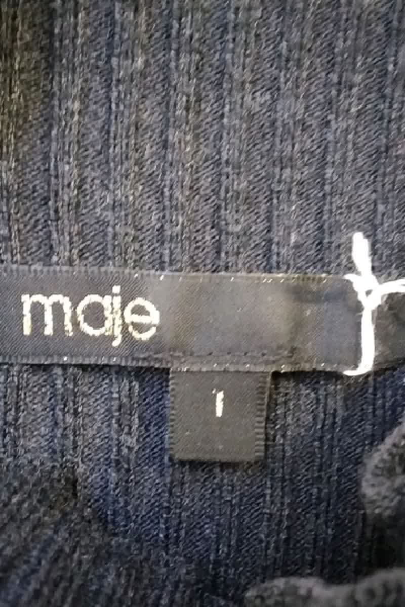 Robe Maje Noir en Laine