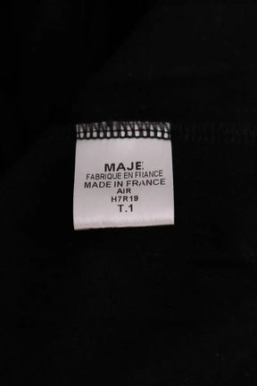 Robe Maje Noir en Laine