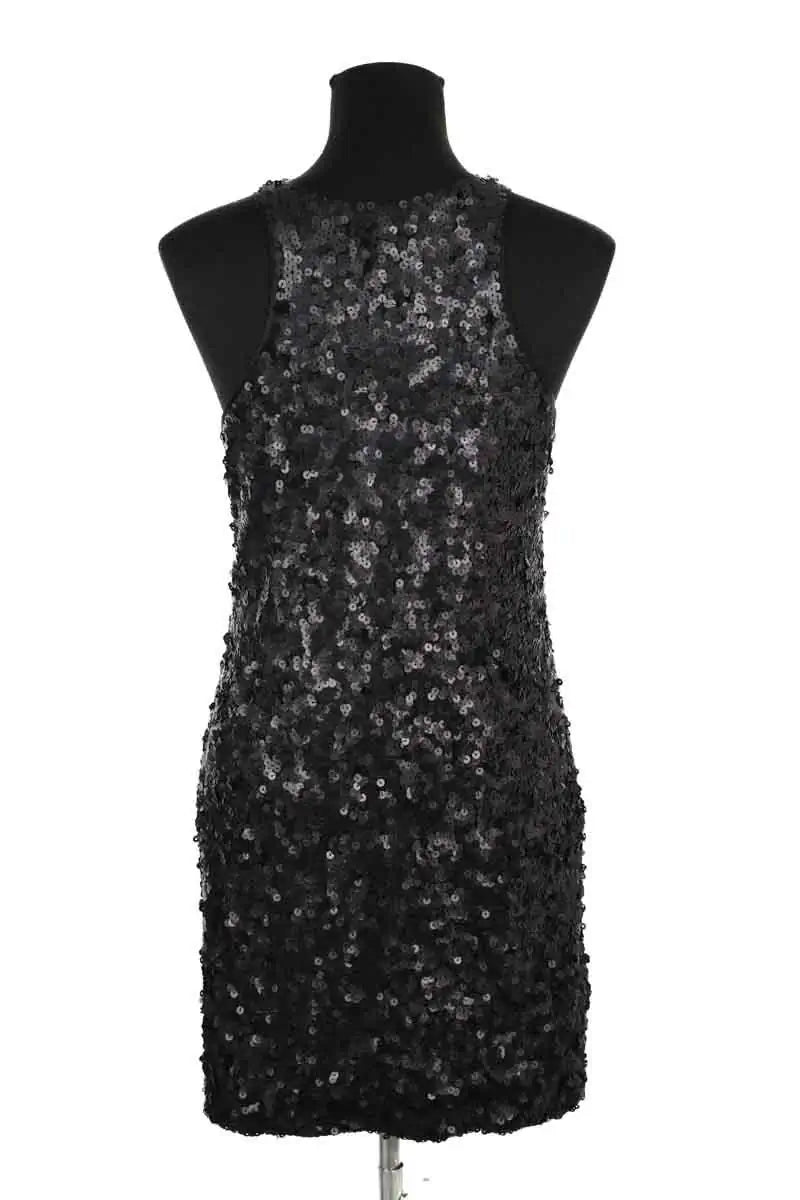 Robe Maje Noir en Paillettes
