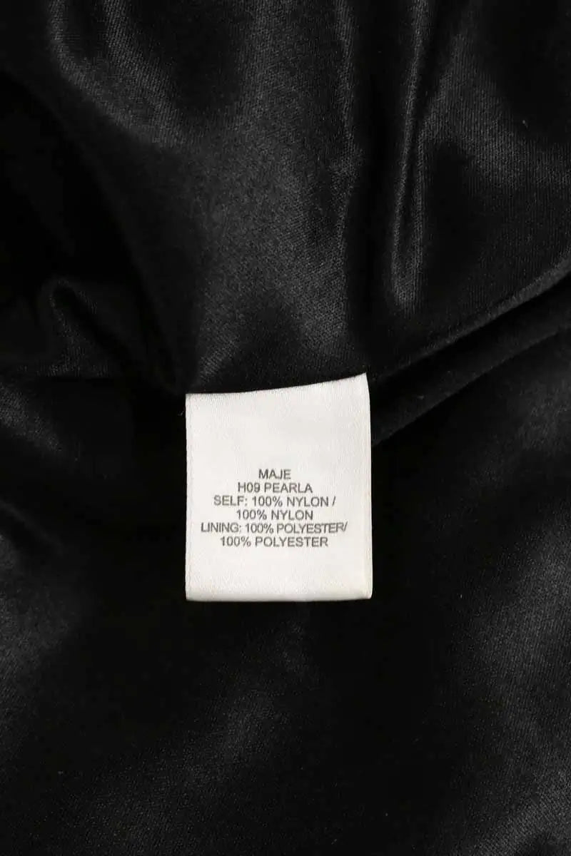 Robe Maje Noir en Paillettes
