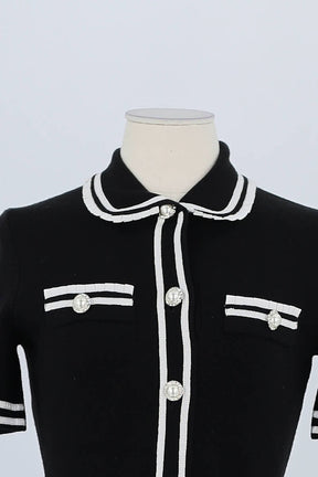 Robe Maje Noir en Polyamide