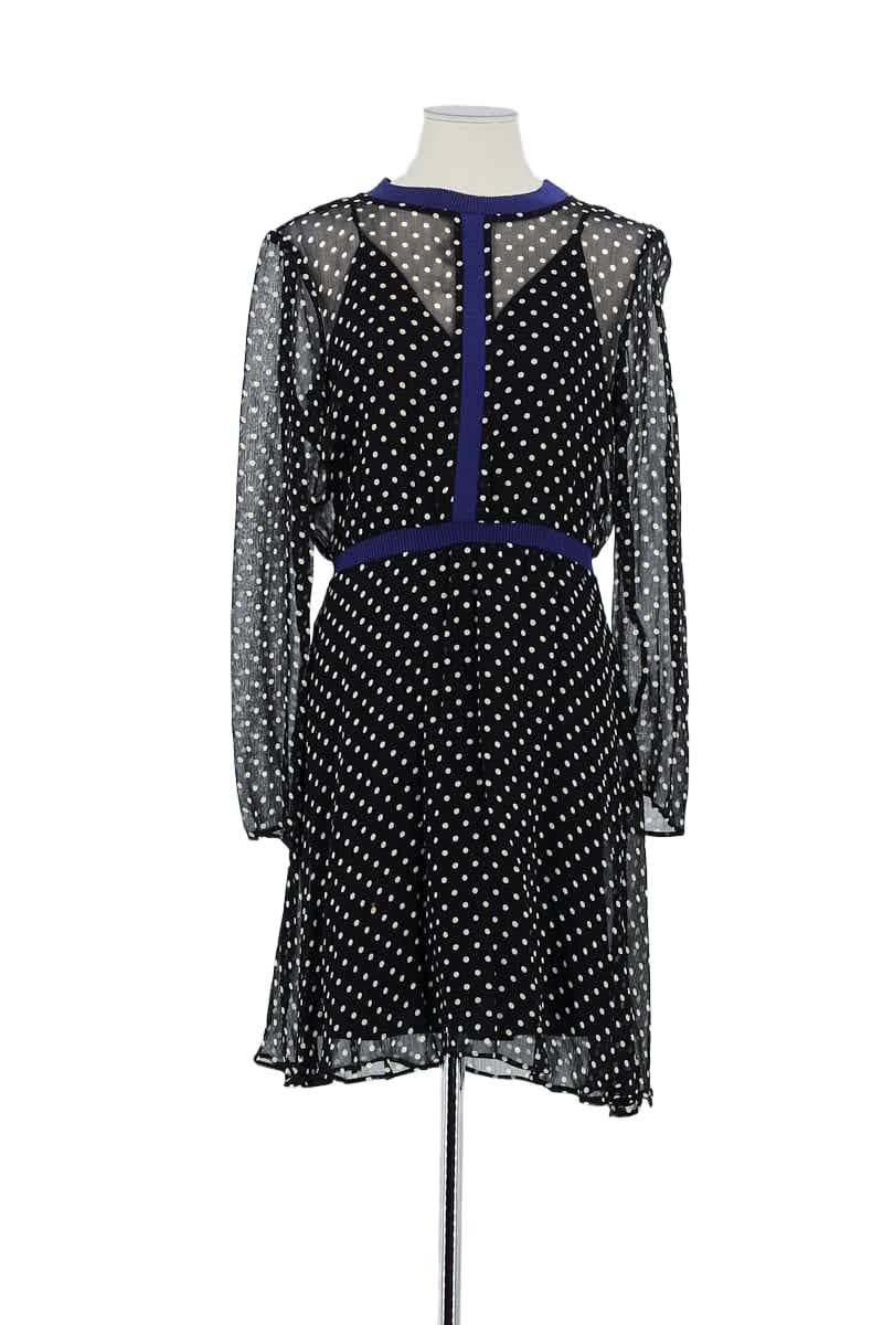 Robe Maje Noir en Polyester, taille M - Seconde Main