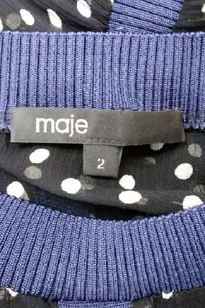 Robe Maje Noir en Polyester