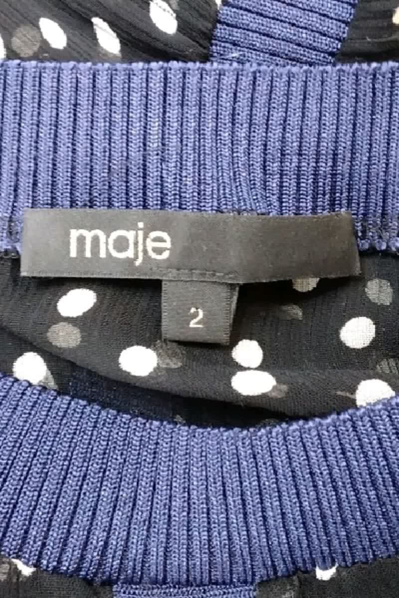 Robe Maje Noir en Polyester