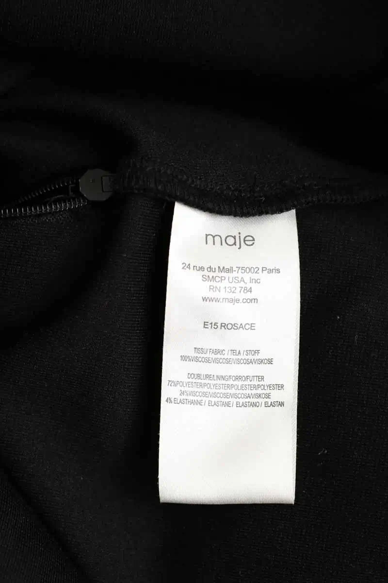 Robe Maje Noir en Polyester