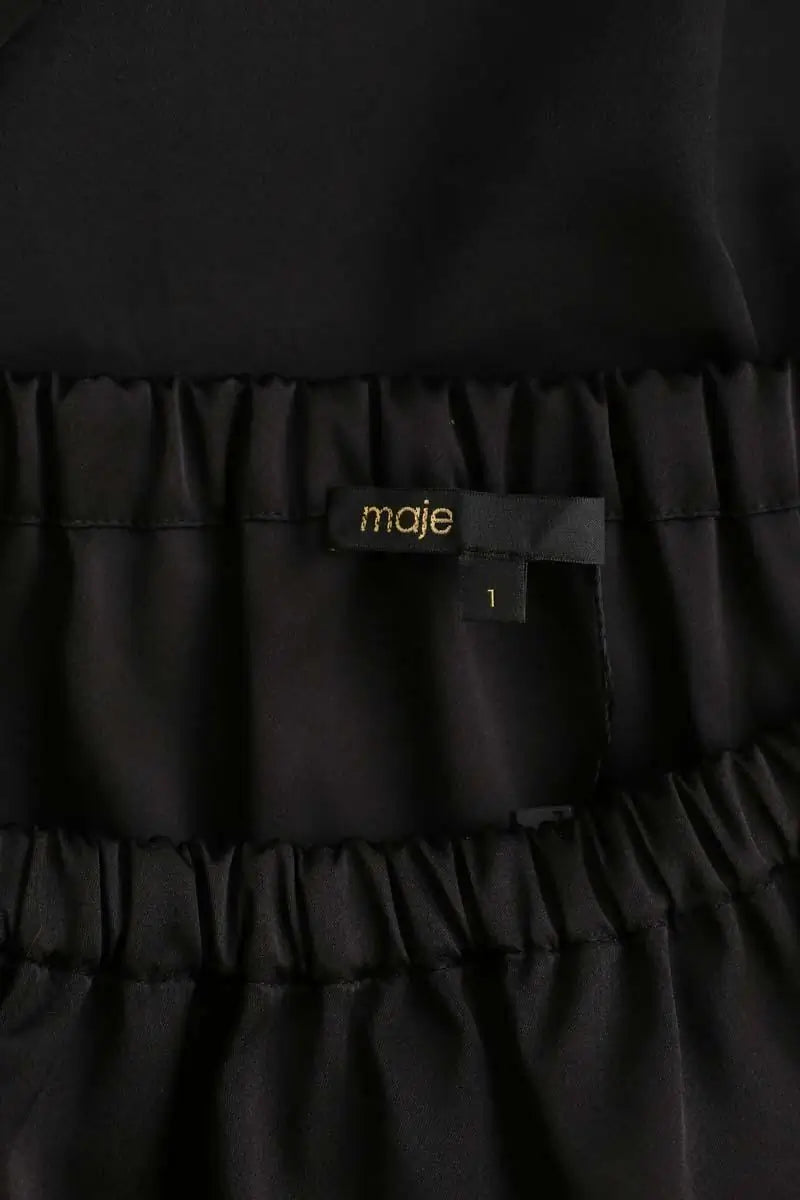 Robe Maje Noir en Polyester