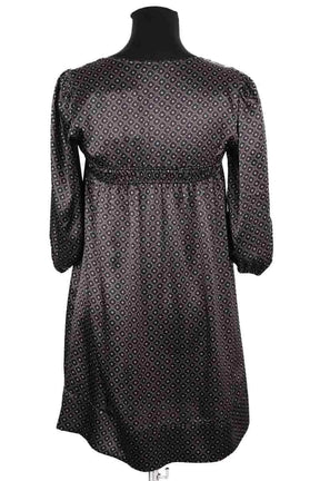 Robe Maje Noir en Soie