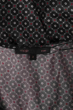 Robe Maje Noir en Soie