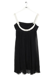 Robe Maje Noir en Soie, taille M - Seconde Main