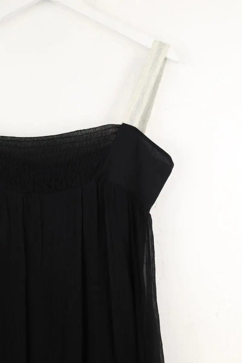 Robe Maje Noir en Soie