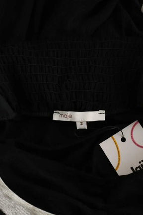 Robe Maje Noir en Soie