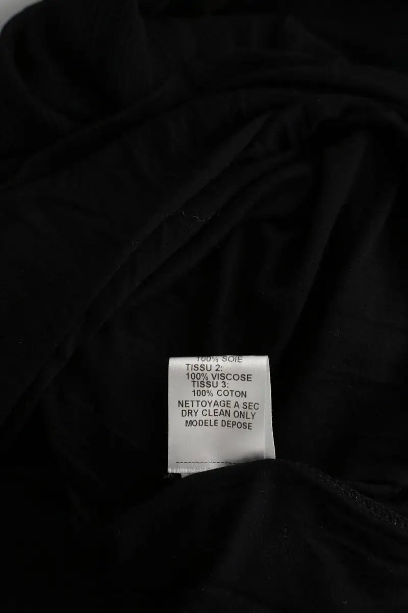 Robe Maje Noir en Soie