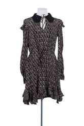 Robe Maje Noir en Soie, taille S - Seconde Main