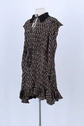 Robe Maje Noir en Soie