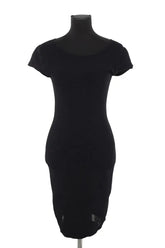 Robe Maje Noir en Synthétique, taille L - Seconde Main