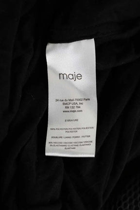 Robe Maje Noir en Synthétique