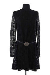Robe Maje Noir en Synthétique, taille L - Seconde Main