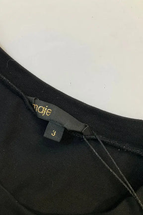 Robe Maje Noir en Synthétique
