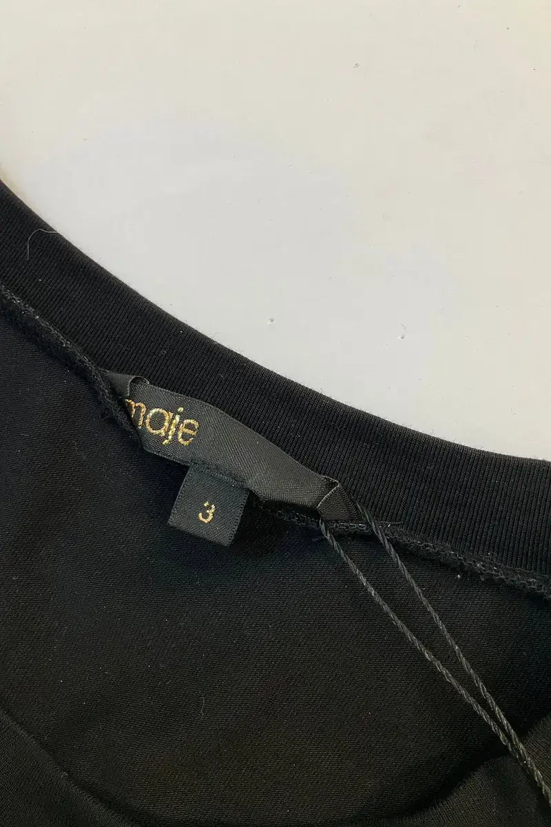 Robe Maje Noir en Synthétique