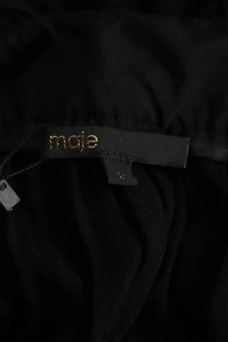 Robe Maje Noir en Synthétique