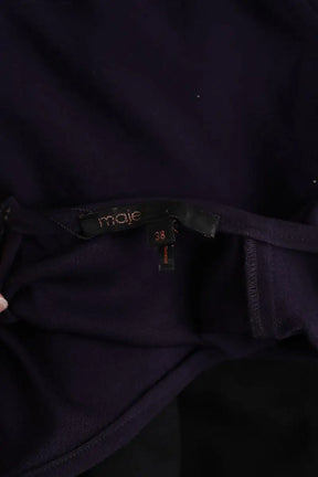 Robe Maje Noir en Synthétique