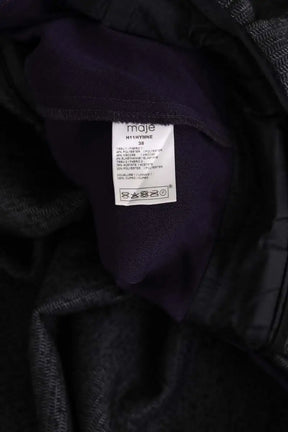 Robe Maje Noir en Synthétique