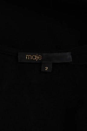 Robe Maje Noir en Synthétique