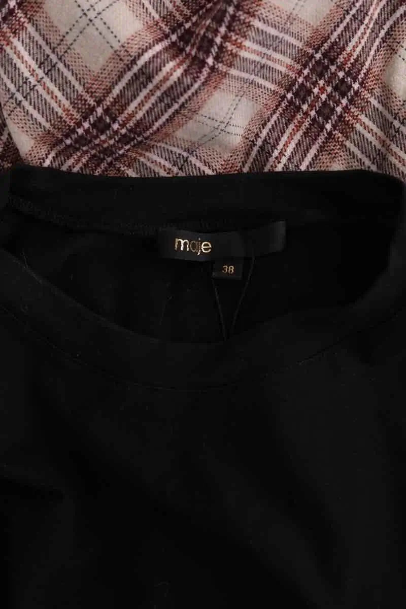 Robe Maje Noir en Synthétique