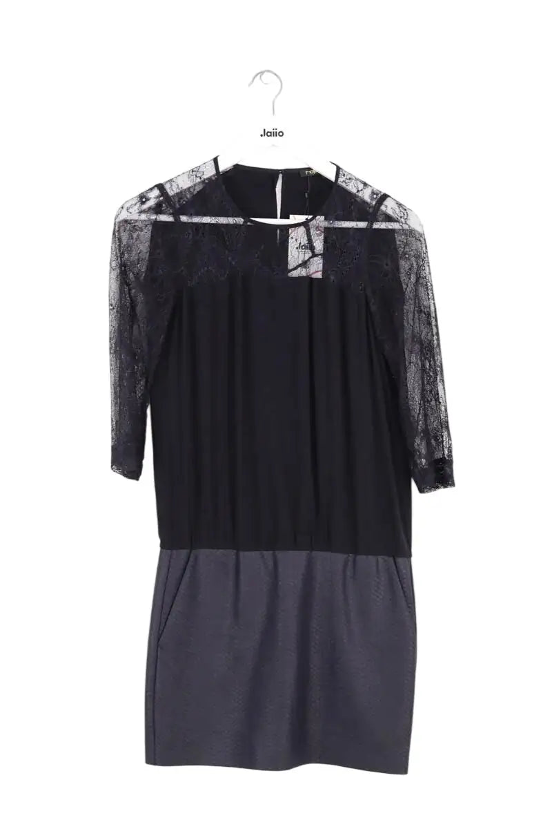 Robe Maje Noir en Synthétique, taille S - Seconde Main