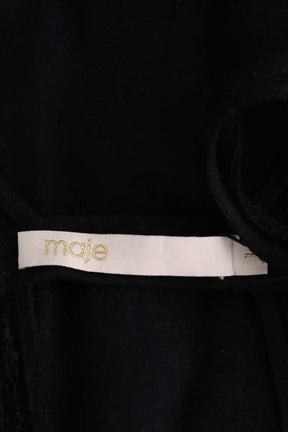 Robe Maje Noir en Synthétique