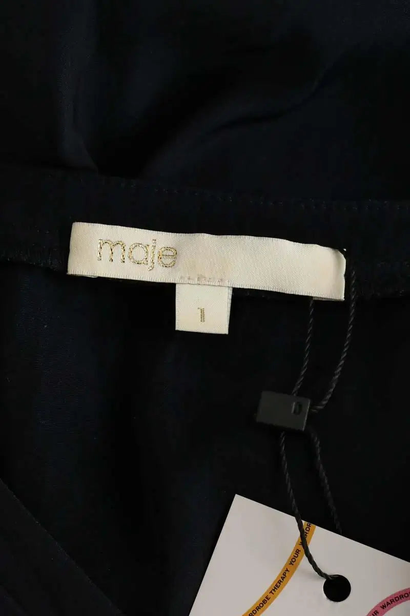 Robe Maje Noir en Synthétique