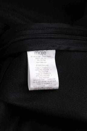 Robe Maje Noir en Synthétique