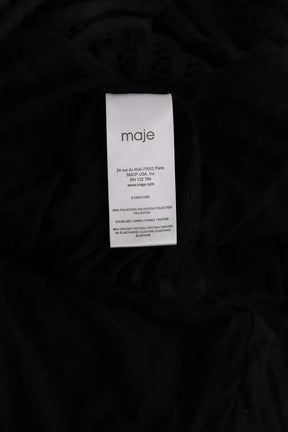 Robe Maje Noir en Synthétique