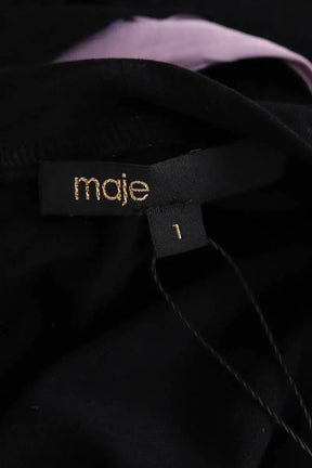Robe Maje Noir en Synthétique