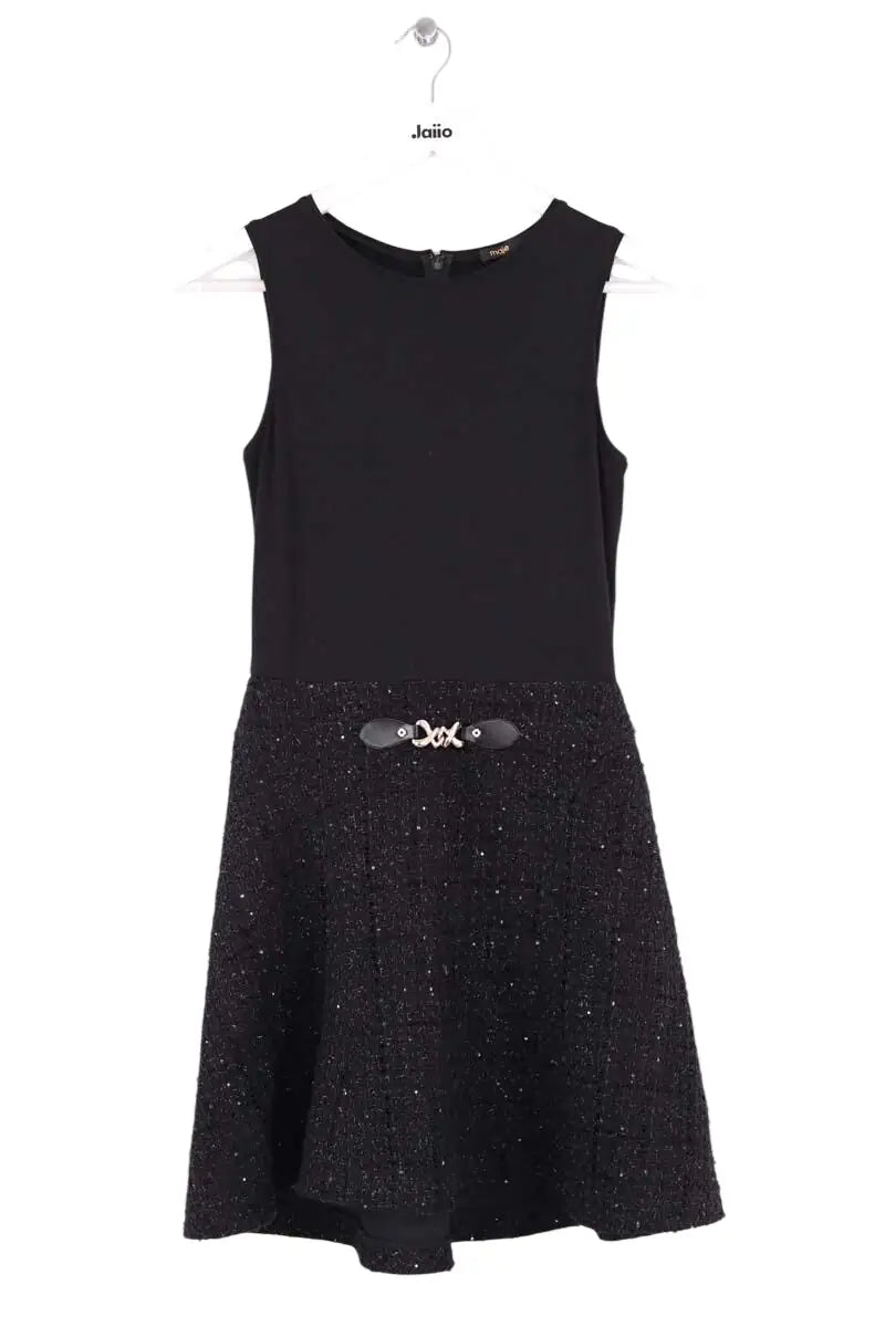 Robe Maje Noir en Synthétique, taille XS - Seconde Main