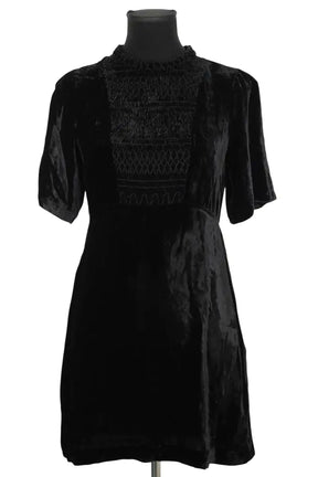Robe Maje Noir en Viscose, taille M - Seconde Main