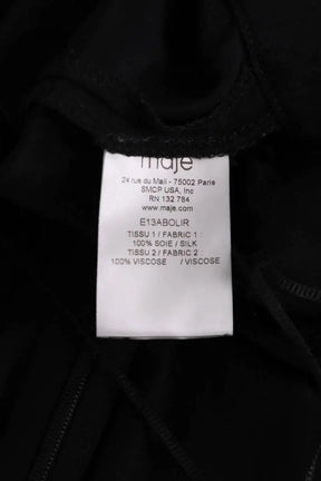 Robe Maje Noir en Viscose