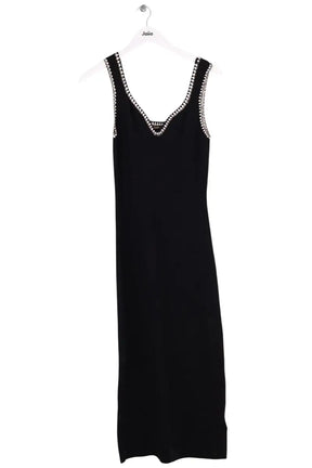 Robe Maje Noir en Viscose, taille S - Seconde Main